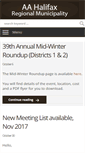 Mobile Screenshot of aahalifax.org